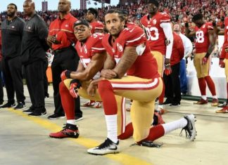 NFL player takes knee in protest, accidentally gets engaged to cheerleader