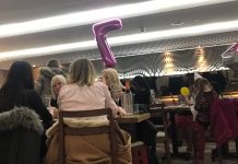 Diners delighted to see children’s party enter restaurant