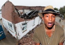 Room without a roof not particularly ‘happy’ Pharrell informed